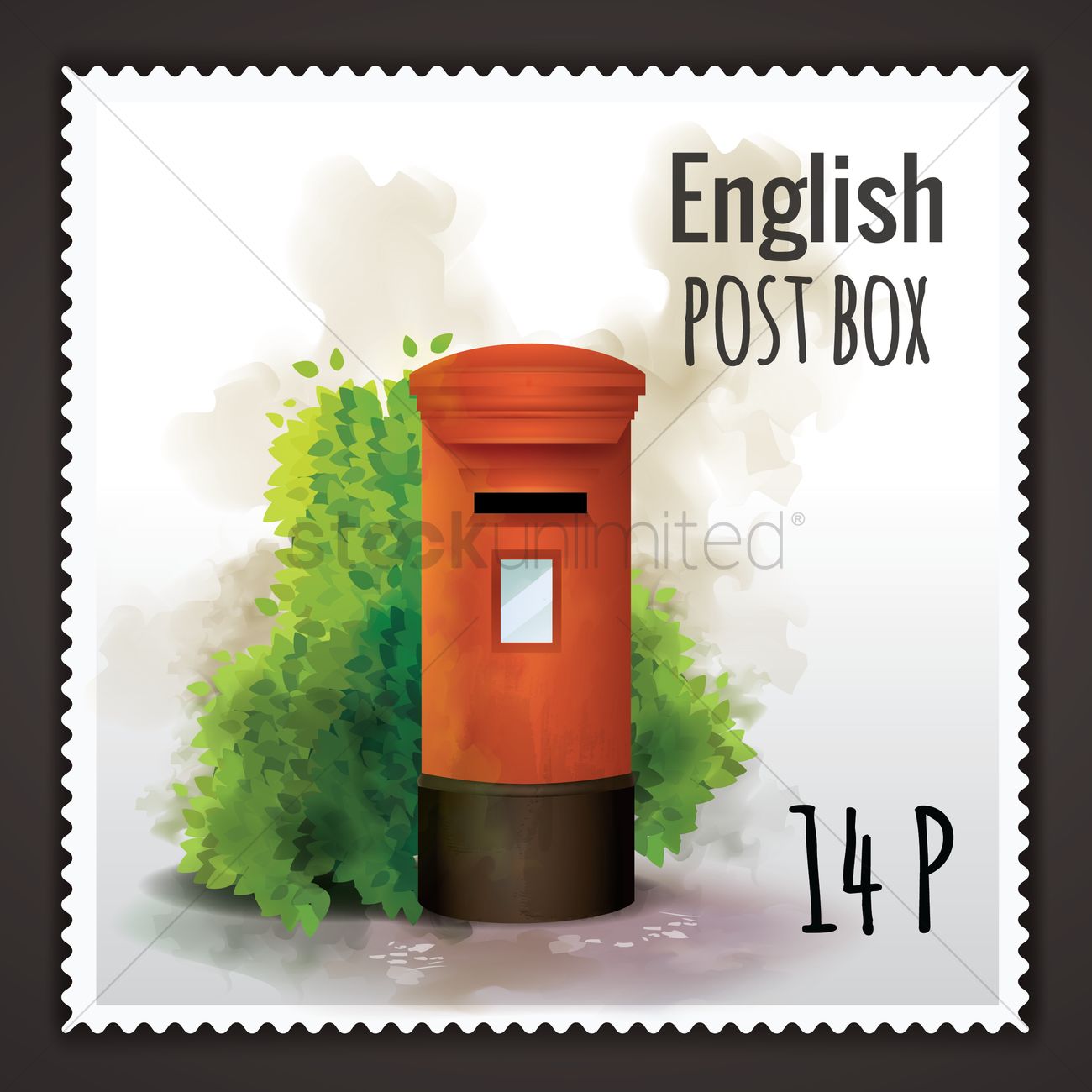 English post box
